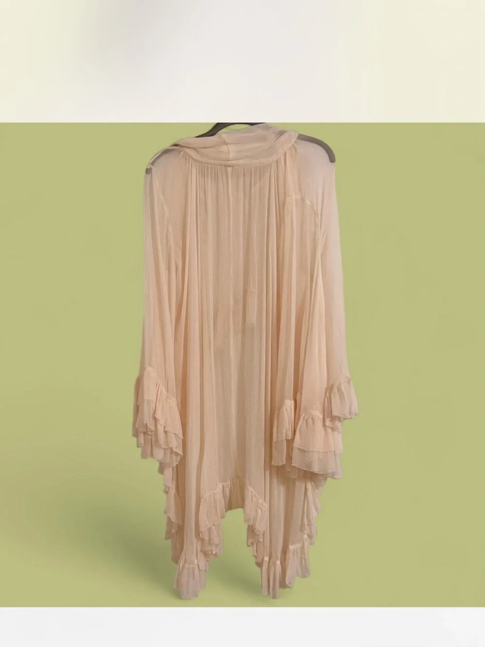 Free People Full Sleeve Frill Top in “Ivory” - Picture 7 of 7
